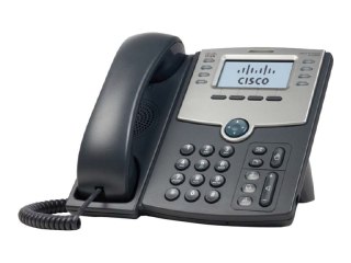 Cisco Small Business SPA 508G - Telefon VoIP - trzykierunkowa funkcja połączeń - SIP, SIP v2, SPCP - wieloliniowy - srebrny, cie
