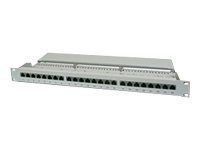 DIGITUS DN-91624S - Krosownica - CAT 6 - RJ-45 X 24 - szary, RAL 7035 - 1U - 19"