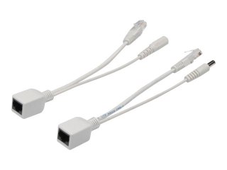 DIGITUS Passive PoE cable kit DN-95001 - Zestaw kabli zasilania przez Ethernet (PoE) - złącze zasilania DC 5,5 mm - CAT 5e