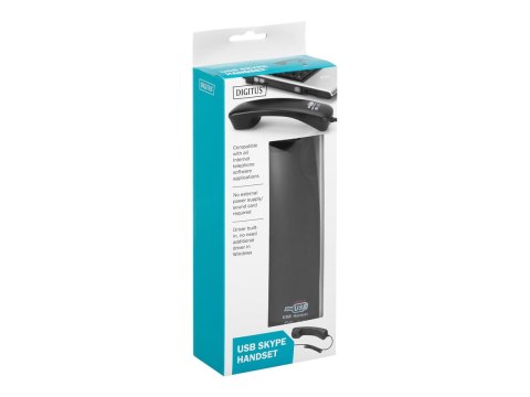 DIGITUS SKYPE USB telephone handset DA-70772 - Zestaw słuchawek IP