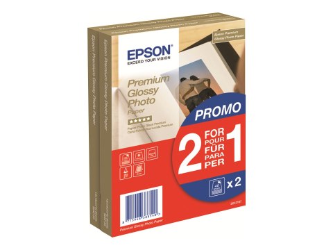 Epson Premium Glossy Photo Paper BOGOF - Połyskujące - 100 x 150 mm - 255 g/m² - 40 arkusz(-y) papier fotograficzny (pakiet 2) -