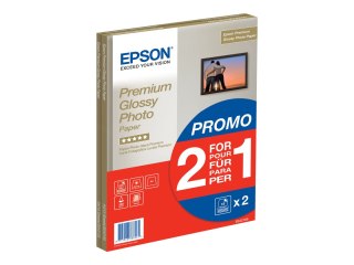 Epson Premium Glossy Photo Paper BOGOF - Połyskujące - A4 (210 x 297 mm) - 255 g/m² - 15 arkusz(-y) papier fotograficzny (pakiet