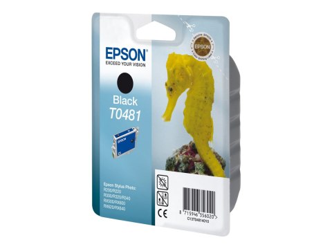Epson T0481 - 13 ml - czarny - oryginał - kopuła - pojemnik na tusz - dla Stylus DX3800; Stylus Photo R200, R220, R300, R320, R3