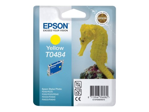 Epson T0484 - 13 ml - żółty - oryginał - kopuła - pojemnik na tusz - dla Stylus DX3800; Stylus Photo R200, R220, R300, R320, R34