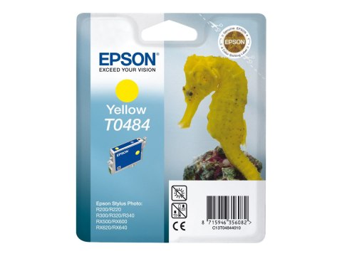 Epson T0484 - 13 ml - żółty - oryginał - kopuła - pojemnik na tusz - dla Stylus DX3800; Stylus Photo R200, R220, R300, R320, R34