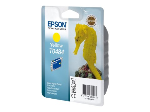 Epson T0484 - 13 ml - żółty - oryginał - kopuła - pojemnik na tusz - dla Stylus DX3800; Stylus Photo R200, R220, R300, R320, R34