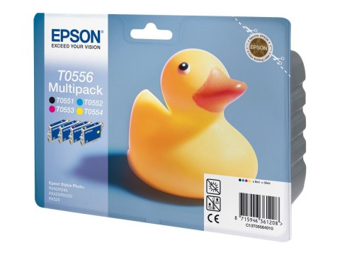 Epson T0556 Multipack - 32 ml - czarny, żółty, cyjan, magenta - oryginał - kopuła - pojemnik na tusz - dla Stylus Photo R240, R2