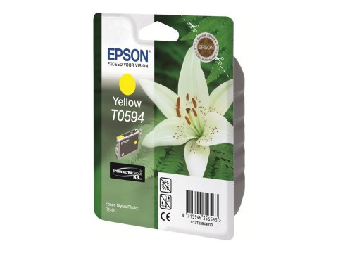 Epson T0594 - 13 ml - żółty - oryginał - kopuła - pojemnik na tusz - dla Stylus Photo R2400
