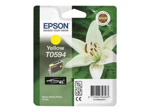 Epson T0594 - 13 ml - żółty - oryginał - kopuła - pojemnik na tusz - dla Stylus Photo R2400
