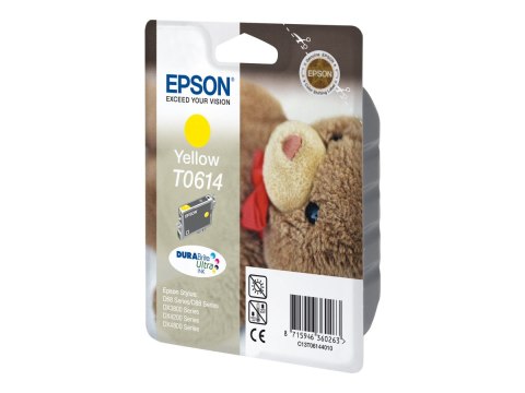 Epson T0614 - 8 ml - żółty - oryginał - kopuła - pojemnik na tusz - dla Stylus D68, D88, DX3800, DX3850, DX4200, DX4250, DX4800,