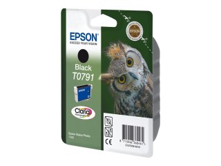 Epson T0791 - 11.1 ml - czarny - oryginał - kopuła - pojemnik na tusz - dla Stylus Photo 1500, P50, PX650, PX660, PX710, PX720, 
