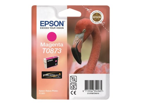Epson T0873 - 11.4 ml - magenta - oryginał - kopuła - pojemnik na tusz - dla Stylus Photo R1900