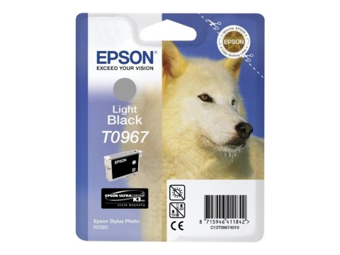 Epson T0967 - 11.4 ml - jasna czerń - oryginał - kopuła - pojemnik na tusz - dla Stylus Photo R2880