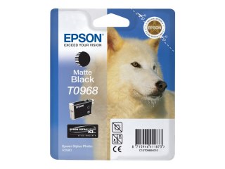 Epson T0968 - 11.4 ml - czarny mat - oryginał - kopuła - pojemnik na tusz - dla Stylus Photo R2880