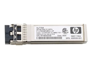 HPE - Moduł nadajnik/odbiornik SFP (mnini GBIC) - kanał światłowodowy 8GB (fale krótkie) - dla HPE 8Gb, SN6000; StorageWorks 8/2