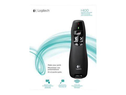 Logitech Wireless Presenter R400 - Pilot do prezentacji - radio