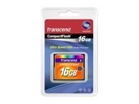 Transcend - Karta pamięci flash - 16 GB - 133x - CompactFlash