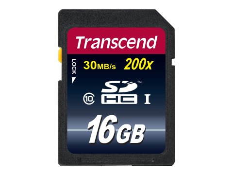 Transcend - Karta pamięci flash - 16 GB - Class 10 - SDHC