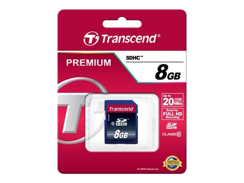 Transcend Ultimate - Karta pamięci flash - 8 GB - Class 10 - 200x - SDHC