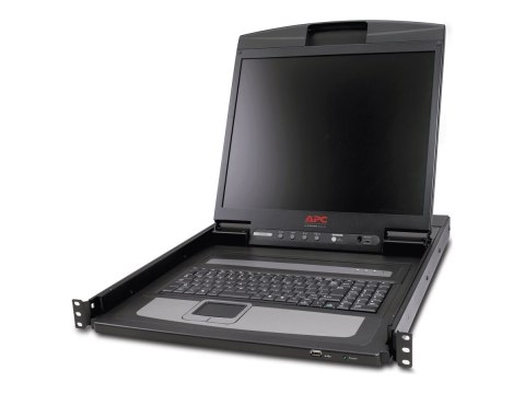 APC LCD Console - Konsola KVM - 19" - do montowania w stojaku - 1280 x 1024 - VGA - czarny - 1U - dla P/N: SMTL2K2RM2UCL, SMTL2K