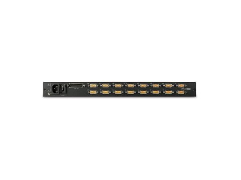 APC LCD Console - Konsola KVM z przełącznik KVM - 16 porty - PS/2 - 17" - do montowania w stojaku - VGA - czarny - 1U - dla P/N: