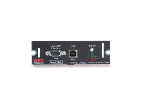 APC Legacy Communications SmartSlot Card - Adapter zdalnego zarządzania - SmartSlot - USB, szeregowy - czarny - dla Smart-UPS 10