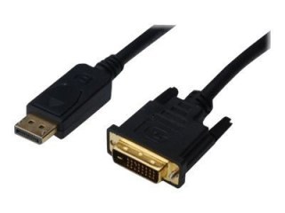ASSMANN - Kabel portu wyświetlacza - DisplayPort 20-pin (M) do DVI-D (M) - 2 m - czarny