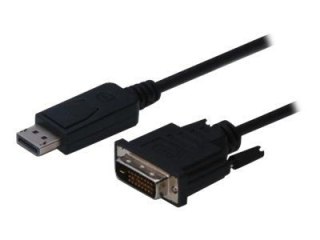 ASSMANN - Przejściówka DisplayPort - połączenie podwójne - DisplayPort 20-pin (M) do DVI-D (M) - 1 m
