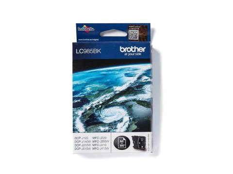 Brother LC985BK - Czarny - oryginał - pojemnik na tusz - dla Brother DCP-J140W, DCP-J315W, DCP-J515W, MFC-J410