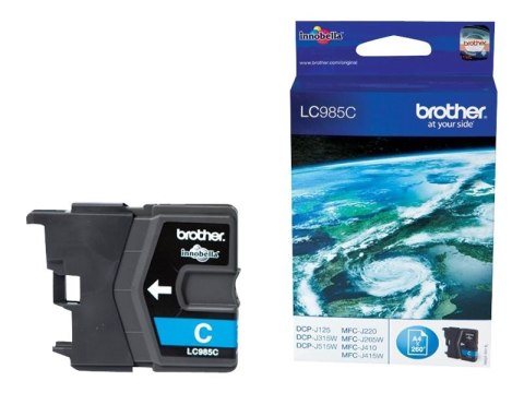 Brother LC985C - Cyjan - oryginał - pojemnik na tusz - dla Brother DCP-J140W, DCP-J315W, DCP-J515W, MFC-J410