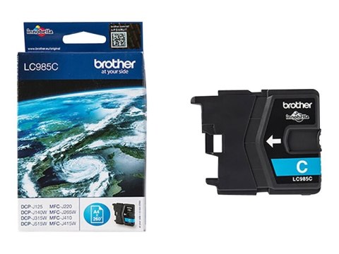 Brother LC985C - Cyjan - oryginał - pojemnik na tusz - dla Brother DCP-J140W, DCP-J315W, DCP-J515W, MFC-J410