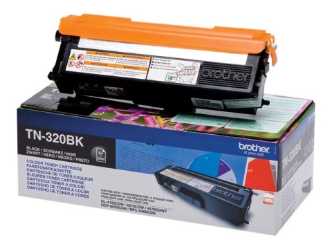 Brother TN320BK - Czarny - oryginał - Toner - dla Brother DCP-9055CDN, DCP-9270CDN, HL-4140CN, MFC-9465CDN