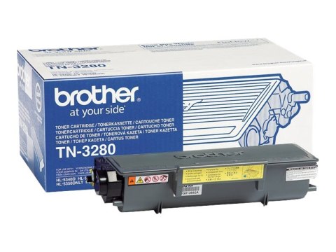 Brother TN3280 - Czarny - oryginał - Toner - dla Brother DCP-8070, HL-5340, 5350, 5370, 5380, MFC-8370, 8380, 8880, 8890