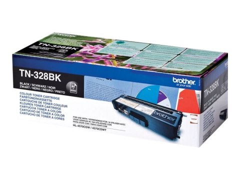Brother TN328BK - Czarny - oryginał - Toner - dla Brother DCP-9270CDN