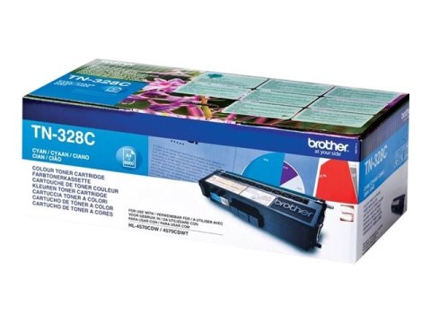 Brother TN328C - Cyjan - oryginał - Toner - dla Brother DCP-9270CDN