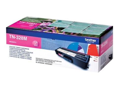 Brother TN328M - Magenta - oryginał - Toner - dla Brother DCP-9270CDN