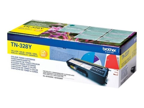 Brother TN328Y - Żółty - oryginał - Toner - dla Brother DCP-9270CDN