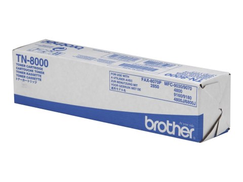 Brother TN8000 - Czarny - oryginał - Toner - dla Brother MFC-4800, MFC-9030, MFC-9070, MFC-9160, MFC-9180; FAX-2850, 8070P