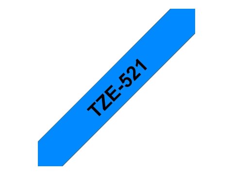Brother TZe-521 - Czarny na niebieskim - Roll (0,9 cm x 8 m) 1 kaseta(y) taśma laminowana - dla Brother PT-D210, D600, H110, H20