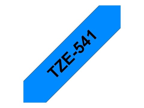 Brother TZe-541 - Standardowy klej - czarny na niebieskim - Roll (1,8 cm x 8 m) 1 kaseta(y) taśma laminowana - dla Brother PT-D6