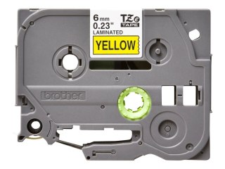 Brother TZe-611 - Czarny na żółtym - Roll (0,6 cm) 1 kaseta(y) taśma laminowana - dla Brother PT-D210, D600, H110; P-Touch PT-10