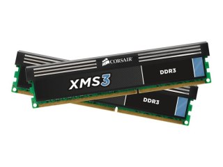 CORSAIR XMS3 - DDR3 - zestaw - 8 GB: 2 x 4 GB - DIMM 240-pin - 1333 MHz / PC3-10600 - CL9 - 1.5 V - niebuforowana - bez ECC