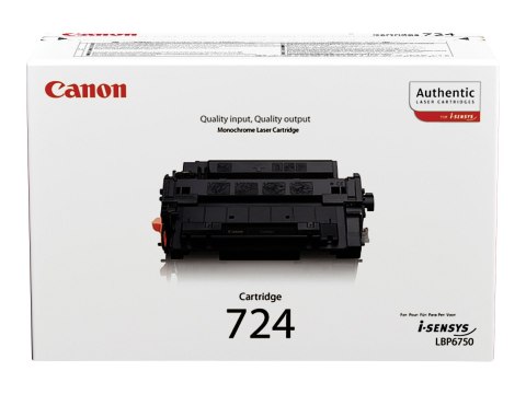 Canon CRG-724 - Czarny - oryginał - Toner - dla i-SENSYS LBP6750dn, LBP6780x, MF512x, MF515x