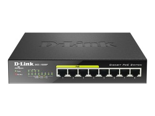 D-Link DGS 1008P - Przełącznik - niezarządzalny - 4 x 10/100/1000 (PoE) + 4 x 10/100/1000 - stacjonarny - PoE