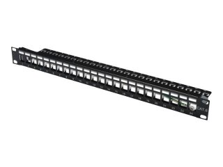 DIGITUS DN-91411 - Krosownica - czarny - 1U - 19" - 24 porty