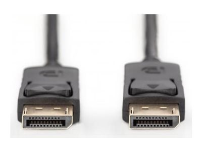 DIGITUS - Kabel portu wyświetlacza - DisplayPort 20-pin (M) do DisplayPort 20-pin (M) - 1 m - odlewany, obsługa 4K - czarny