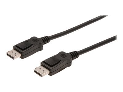 DIGITUS - Kabel portu wyświetlacza - DisplayPort 20-pin (M) do DisplayPort 20-pin (M) - 3 m - odlewany, obsługa 4K - czarny