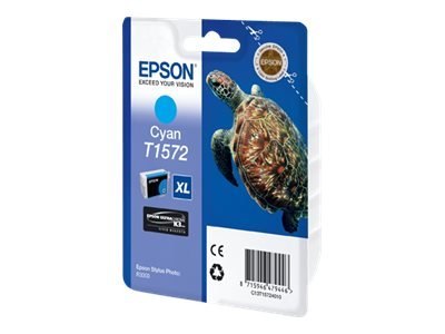 Epson T1572 - 25.9 ml - cyjan - oryginał - kopuła - pojemnik na tusz - dla Stylus Photo R3000