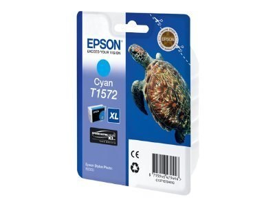 Epson T1572 - 25.9 ml - cyjan - oryginał - kopuła - pojemnik na tusz - dla Stylus Photo R3000