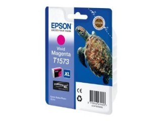 Epson T1573 - 25.9 ml - jaskrawa magenta - oryginał - kopuła - pojemnik na tusz - dla Stylus Photo R3000